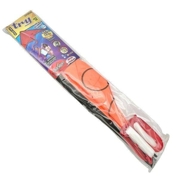 Eolo-Sport Try Orange Stunt Kite 37x15in Dual Control NEW - Picture 1 of 7
